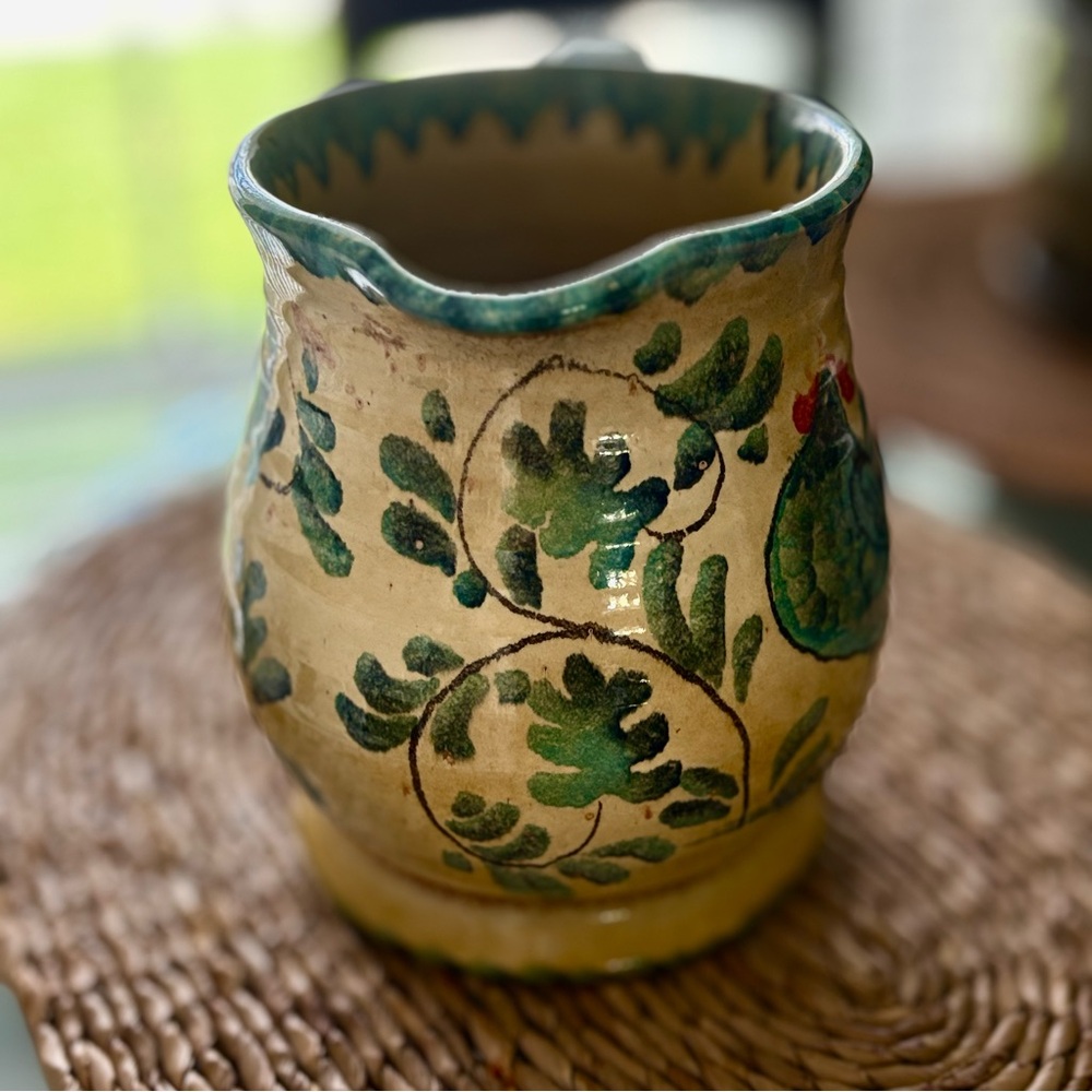 Vintage Williams Sonoma Ceramic Pitcher with Rooster Design - Made in Italy - Picture 3 of 8